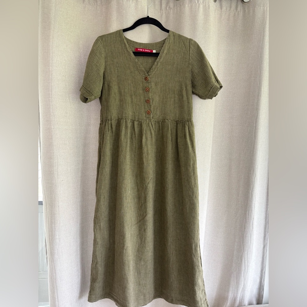 Pyne & Smith No 31 Olive Stripe Size Small
